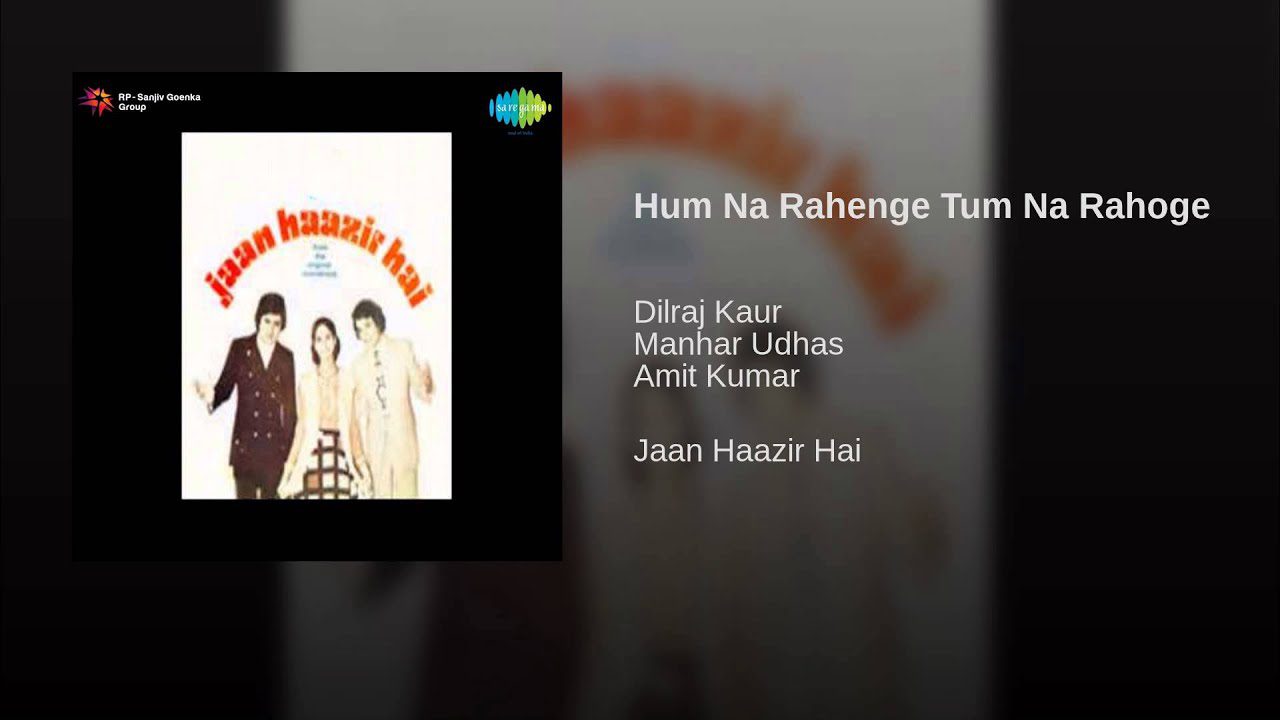 Ham Na Rahenge Tum Na Rahoge - Song Cover Image