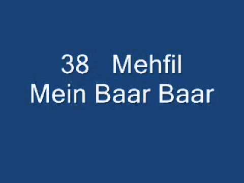 Mehfil Mein Baar Baar - Song Cover Image